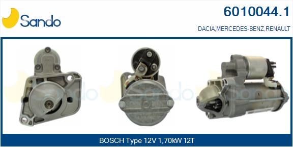 SANDO Startmotor 6010044.1 DACIA startmotor SANDO 6010044.1