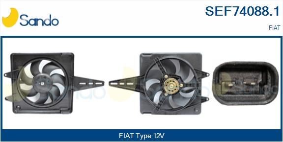 SANDO Elektromotor vetráka chladiča SEF74088.1 SANDO SEF74088.1 Elektromotor vetráka chladiča Fiat Brava 182 cena