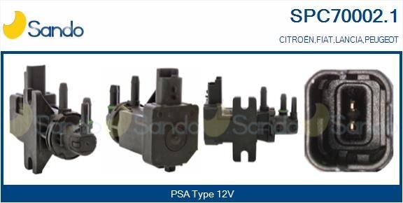 SANDO Drukconvertor, uitlaatgasregeling SPC70002.1 Drukomvormer turbolader FIAT SANDO SPC70002.1