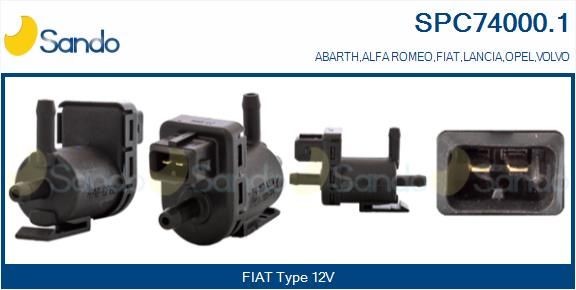 SANDO Conversor de pressão, turbocompressor SPC74000.1 SPC74000.1 SANDO Valvula de vacuo controlo dos gases de escape Nissan baratos