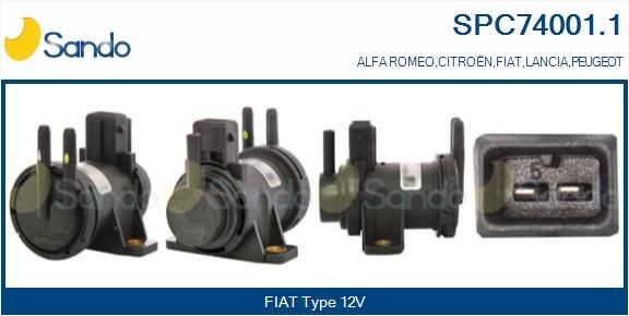 SANDO Drukconvertor, uitlaatgasregeling SPC74001.1 SANDO Vuldrukregelklep FIAT SPC74001.1