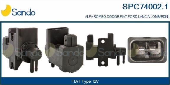 SANDO Trykomformer, udstødningsstyring SPC74002.1 Ladetryksregulatorventil SANDO Alfa Romeo GT SPC74002.1