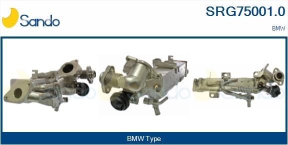 SANDO EGR køler SRG75001.0 Agr køler BMW SANDO SRG75001.0