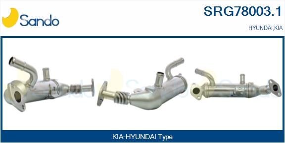 SANDO EGR-kjøler SRG78003.1 SANDO SRG78003.1 Agr kjøler Kia Pro Ceed ED billige