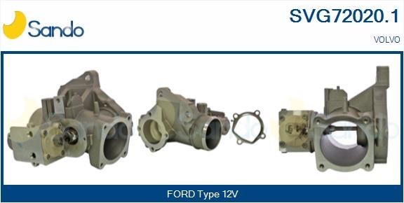 SANDO Izpl. gāzu recirkulācijas vārsts SVG72020.1 EGR vārsts SANDO Volvo XC60 SVG72020.1