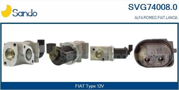 EGR klep SANDO SVG74008.0 SANDO SVG74008.0: EGR klep Fiat MULTIPLA 1999