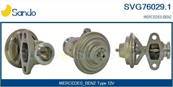 SANDO EGR-ventil SVG76029.1 SANDO SVG76029.1 EGR-ventil MERCEDES-BENZ W124 Stasjonsvogn (S124) 200 T (124.080) 109 hk 1989