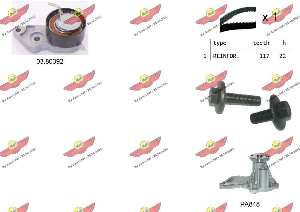 AUTOKIT Hammashihnasarja 04.5058PA 04.5058PA AUTOKIT Jakohihna VOLVO 850