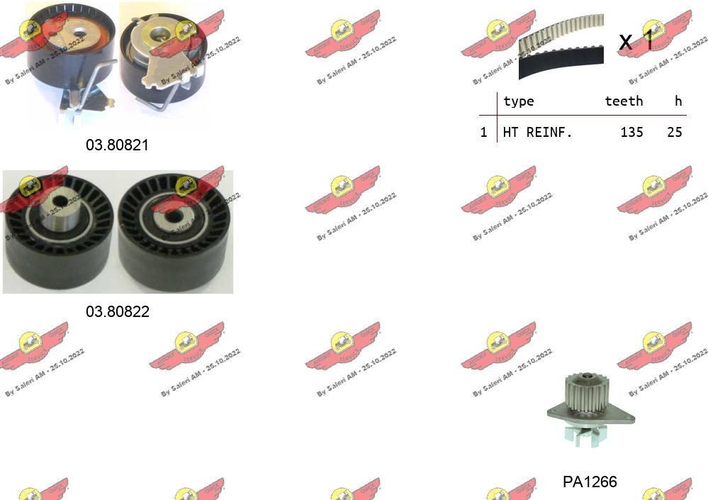 AUTOKIT Σετ οδοντωτού ιμάντα 04.5269PA AUTOKIT Σετ χρονισμού LAND ROVER 04.5269PA