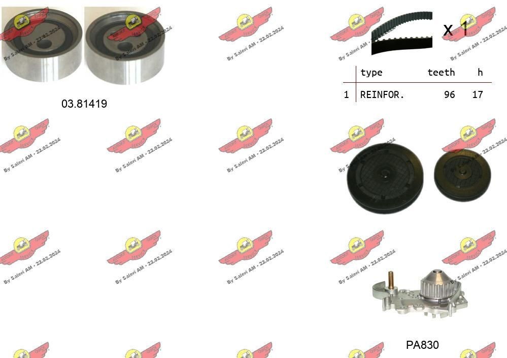 AUTOKIT Hammashihnasarja 04.5304PA 04.5304PA AUTOKIT Jakohihnasarja Renault KADJAR hinta