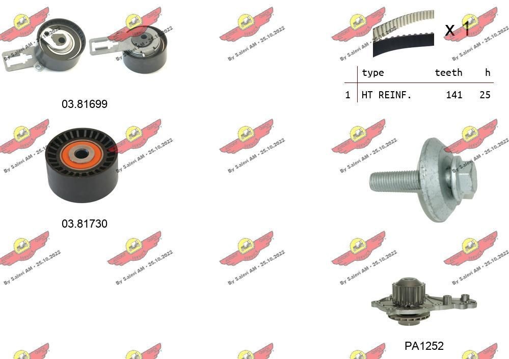 AUTOKIT Kamremssats 04.5337PA 04.5337PA AUTOKIT kamrem Citroen DS4