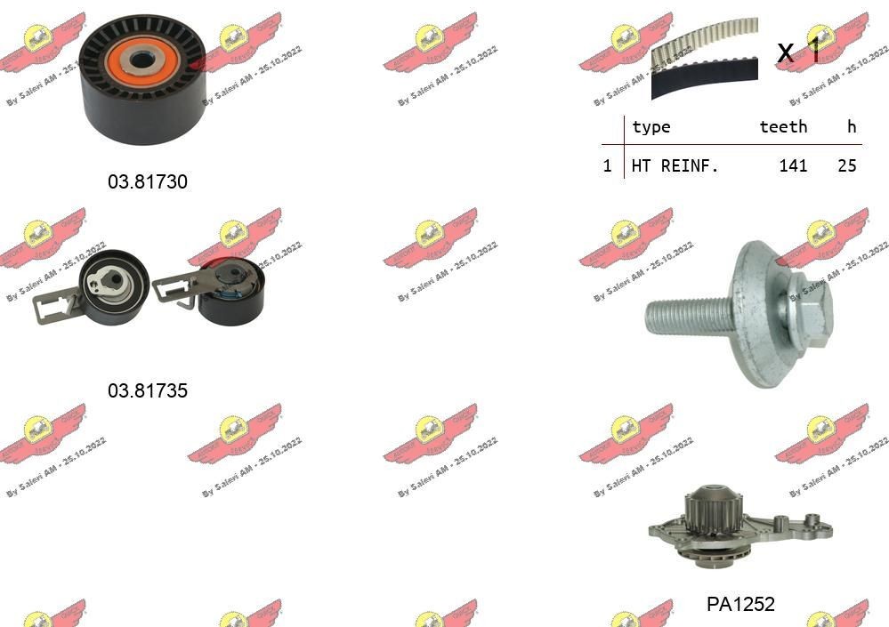 AUTOKIT Distributieriem set 04.5347PA AUTOKIT Tandriem 04.5347PA ervaringen
