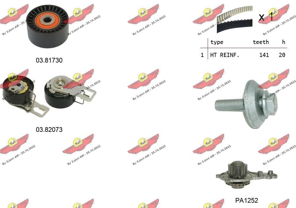 AUTOKIT Hammashihnasarja 04.5374PA 04.5374PA AUTOKIT Jakohihna CITROЁN DS4