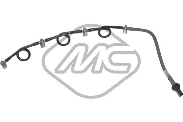 Metalcaucho Trubka prepadu 92186 92186 Palivove vedenie / -rozdelovanie / -davkovanie Metalcaucho BMW Rad 7