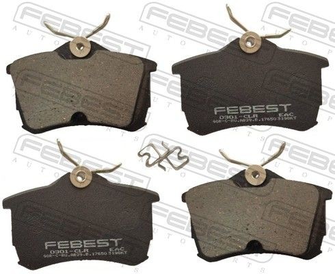 FEBEST Τακάκια φρένων 0301-CLR 0301-CLR Τακάκια φρένων OPEL ASTRA FEBEST