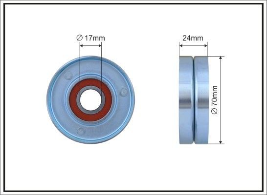 CAFFARO Spanrol, poly V-riem 500649 CAFFARO 500649 originele Spanrol Land Rover Discovery LA kosten