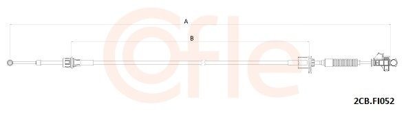 COFLE Vajer, manuell transmission 2CB.FI052 2CB.FI052 COFLE växelvajer Alfa Romeo 164