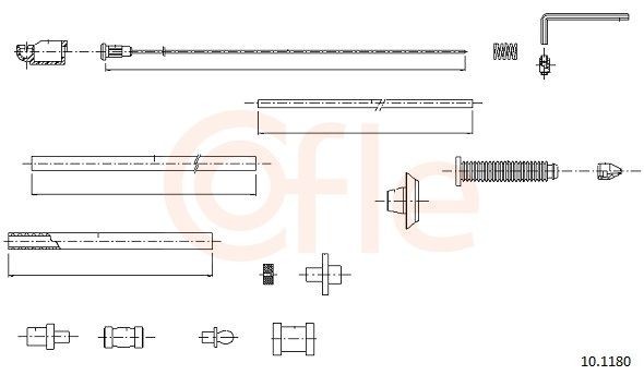 COFLE Cavo acceleratore 92.10.1180 COFLE 92.10.1180 Filo acceleratore Fiat Ducato 280 Camion pianale prezzo