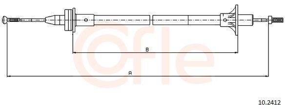 COFLE Ντίζα, μηχανισμός συμπλέκτη 92.10.2412 COFLE 92.10.2412 Ντίζα συμπλέκτη Ford Fiesta Mk3 τιμες