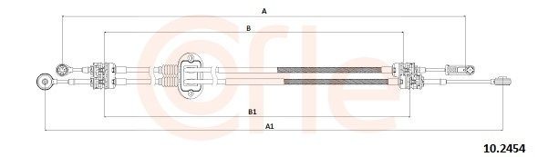 Kabel, girmekanisme COFLE 92.10.2454 COFLE 92.10.2454 Kabel girmekanisme FORD TOURNEO CONNECT 2011