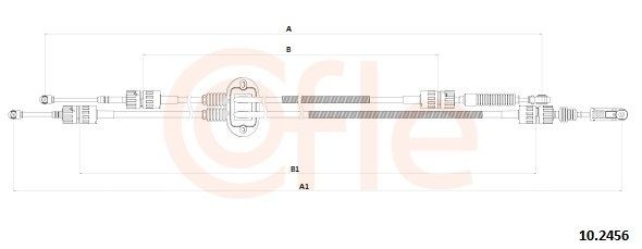 COFLE Kabel, girmekanisme 92.10.2456 92.10.2456 Kabel girmekanisme FORD SIERRA COFLE