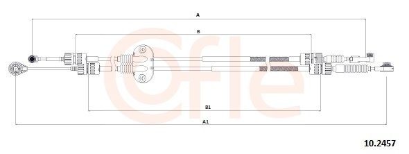 COFLE Vajer, manuell transmission 92.10.2457 92.10.2457 COFLE växelwire BMW Z4