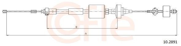 COFLE Vaijeri, kytkimen käyttö 92.10.2891 COFLE 92.10.2891 Dacia Sandero sd kytkinvaijeri