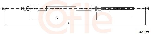Tautrekk, håndbremse COFLE 92.10.4269 COFLE 92.10.4269 Håndbrekk BMW X1 2011