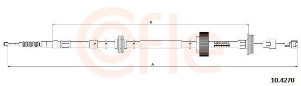 Cavo freno a mano COFLE 92.10.4270 10.4270 COFLE 92.10.4270 Corde freno a mano BMW X6 2025