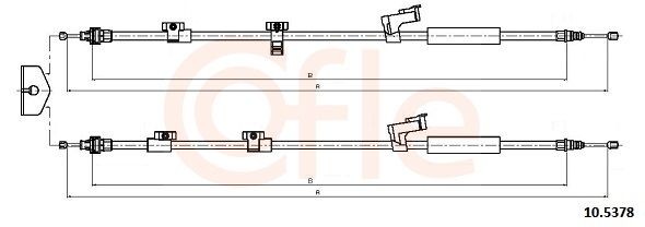 COFLE Handbremsseil 92.10.5378 92.10.5378 COFLE Handbremsseil Ford Grand C Max Kosten