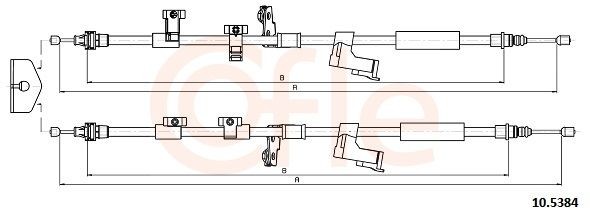 COFLE Handbremsseil 92.10.5384 92.10.5384 COFLE Handbremsseil Ford Grand C Max Kosten