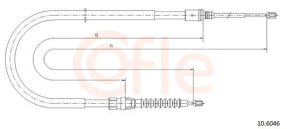 Handbromsvajer COFLE 92.10.6046 COFLE 92.10.6046: Bromswire Peugeot 308 2025