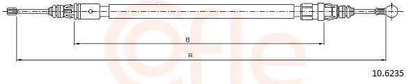 COFLE Handbremsseil 92.10.6235 COFLE 92.10.6235 Bremsseil DS Kosten