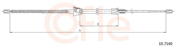COFLE Tautrekk, håndbremse 92.10.7140 COFLE 92.10.7140 originale Håndbrekk Skoda Fabia 3 hva koster