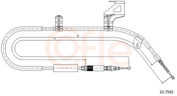 COFLE Handbremsseil 92.10.7585 92.10.7585 COFLE Handbremsseil Audi A6 C5 Kosten