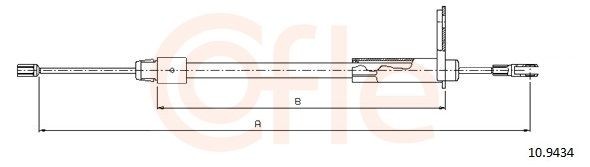 COFLE Handbremsseil 92.10.9434 COFLE 92.10.9434 Handbremsseil
