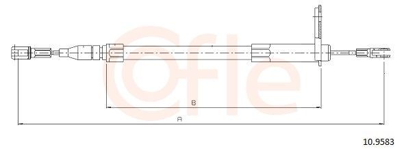 COFLE Handbromsvajer 92.10.9583 R129 Handbromsvajer COFLE 92.10.9583