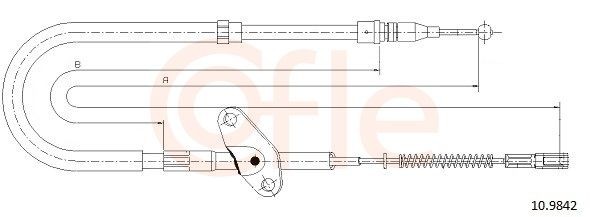 COFLE Handbromsvajer 92.10.9842 COFLE 92.10.9842 Handbroms T1/TN Skåpbil / Kombi original