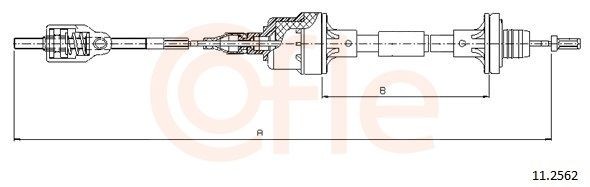 COFLE Koblingskabel 92.11.2562 Koblingskabel OPEL COFLE 92.11.2562