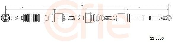 COFLE Trose, Mehāniskā pārnesumkārba 92.11.3350 Transmisijas trose COFLE Mercedes-Benz GLB 92.11.3350
