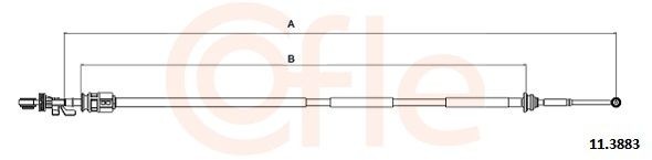 Cable, manual transmission COFLE 92.11.3883 COFLE 92.11.3883 Citroen C5 2023 Shifter cable price