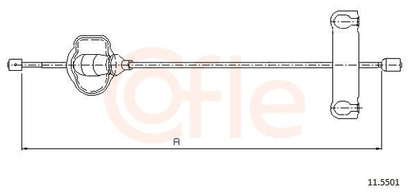 COFLE Cavo freno a mano 92.11.5501 COFLE 92.11.5501 Corde freno a mano Ford Mondeo mk2 Station Wagon originali prezzo