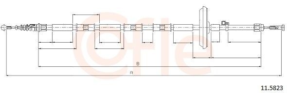 Handbromsvajer COFLE 92.11.5823 COFLE 92.11.5823 Handbromswire OPEL INSIGNIA 2023