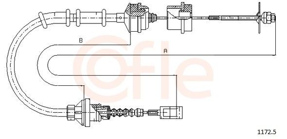 COFLE Koblingskabel 92.1172.5 Koblingskabel COFLE Fiat FREEMONT 92.1172.5