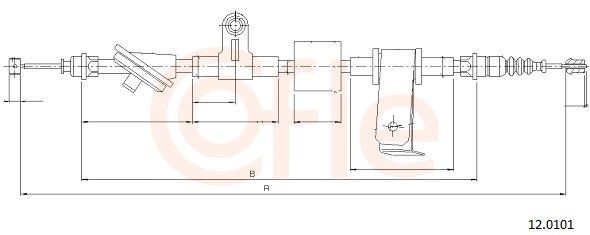 COFLE Vaijeri, seisontajarru 92.12.0101 hinta Alfa Romeo 939 Vaijeri seisontajarru 92.12.0101 COFLE