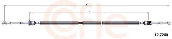 COFLE Kabel, manuel gearkasse 92.12.7260 Gearkabel COFLE Fiat LINEA 92.12.7260