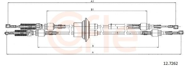 COFLE Cavo comando, Cambio manuale 92.12.7262 92.12.7262 COFLE Cavi cambio FIAT prezzo