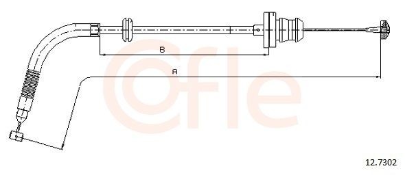 COFLE Gasswire 92.12.7302 COFLE 92.12.7302 Gasskabel Audi A3 8P Sportback billige