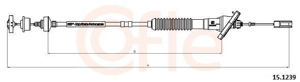 COFLE Cavo frizione 92.15.1239 COFLE 92.15.1239 Cavetto frizione Peugeot 206 Sedan prezzo