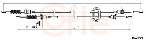 COFLE Tross, käigukast 92.15.2894 COFLE 92.15.2894 Tross käigukast Movano A Buss (X70) hind